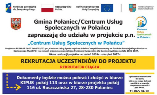 Zdjęcie do Centrum Usług Społecznych w Połańcu