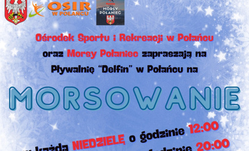 Zdjęcie do Ośrodek Sportu i Rekreacji w Połańcu zaprasza na wsp&oacute;lne morsowanie