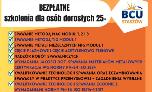 Zdjęcie do "Branżowe Centrum Umiejętności'' w Staszowie, zaprasza na darmowe szkolenia