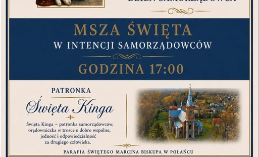 Zdjęcie do Zaproszenie na Mszę Świętą w intencji Samorządowc&oacute;w