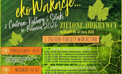 Zdjęcie do Eko Wakacje 2026 z Centrum Kultury i Sztuki w Połańcu