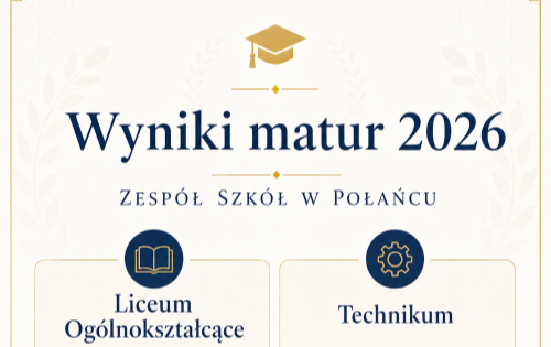 Zdjęcie do Bardzo dobre wyniki maturzyst&oacute;w Zespołu Szk&oacute;ł w Połańcu