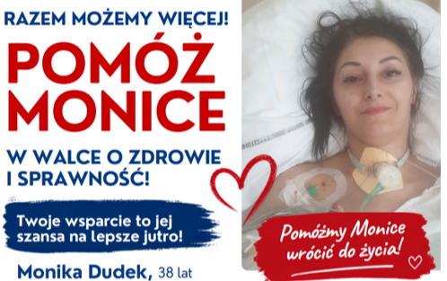 Zdjęcie do Pom&oacute;żmy Monice wr&oacute;cić do zdrowia &ndash; każda pomoc ma znaczenie