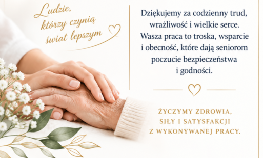 Zdjęcie do 7 sierpnia Dzień Pracownika Opieki nad Osobami Starszymi