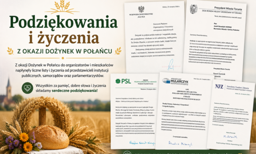 Zdjęcie do Podziękowania i życzenia z okazji Dożynek w Połańcu