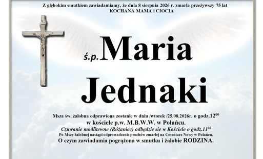 Zdjęcie do Ś.p. Maria Jednaki