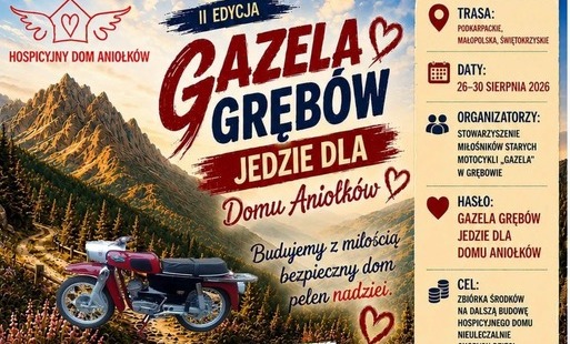 Zdjęcie do Gazela Gręb&oacute;w jedzie dla Domu Aniołk&oacute;w! Połaniec na trasie wielkiego serca