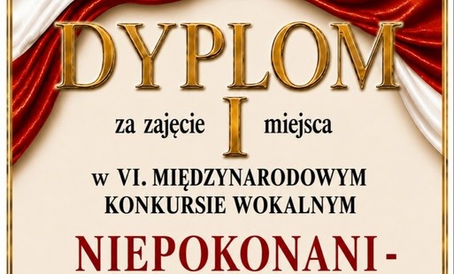 Zdjęcie do I miejsce w konkursie wokalnym