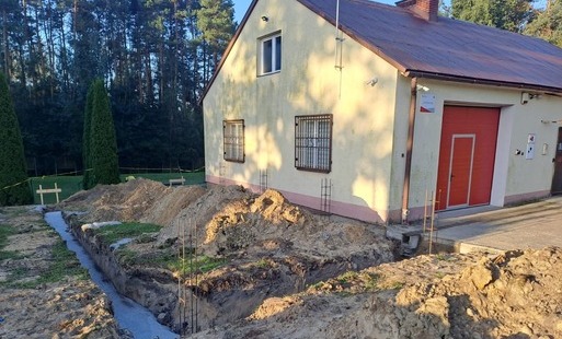 Zdjęcie do Trwają prace przy rozbudowie budynku OSP w Zdzieciach Starych -  Etap I