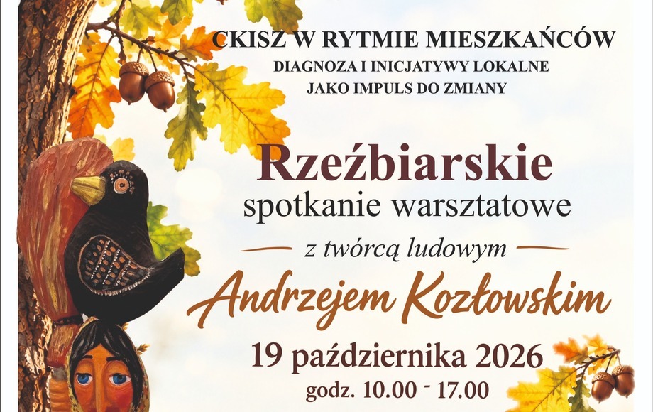 Warsztaty rzeźbiarskie z Andrzejem Kozłowskim w Połańcu